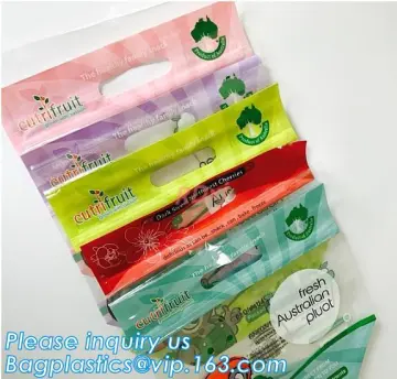 waterproof slider zipper plastic bags zip food packing bag, fresh fruit packaging bag with zipper, slider zip lock grape protect