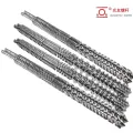 Bimetallic screw at bariles para sa makinarya ng plastik na extruder