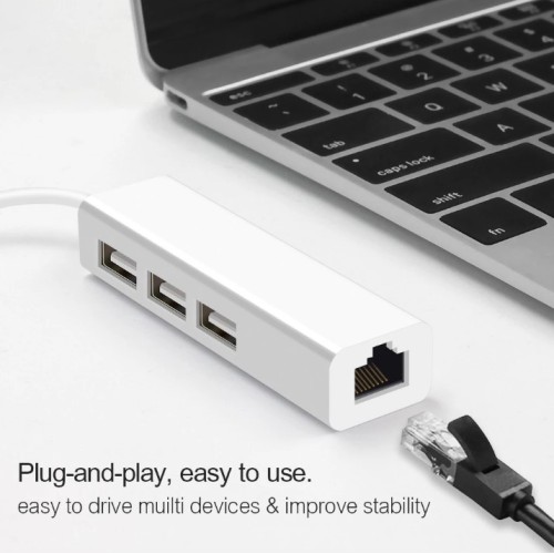 Usb Hub for Macbook Pro USB Type C To RJ45 adapter Ethernet Network Manufactory