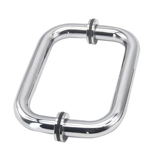 Alça de tração sólida costas com costas de 8" com arruelas