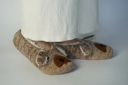 Knit Animal Ballerina Home Indoor Slippers