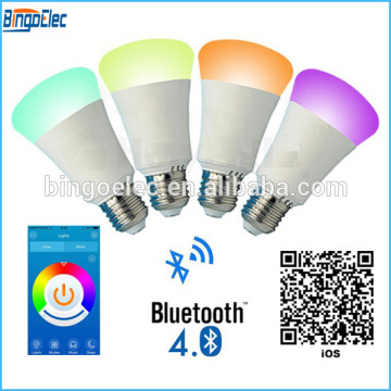 6W e27 wireless bluetooth led bulb, APP,ANDROID control
