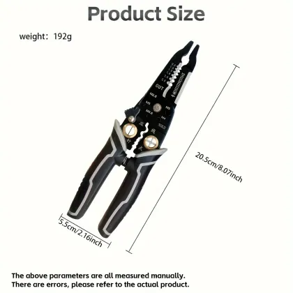 Black multifunctional wire stripper