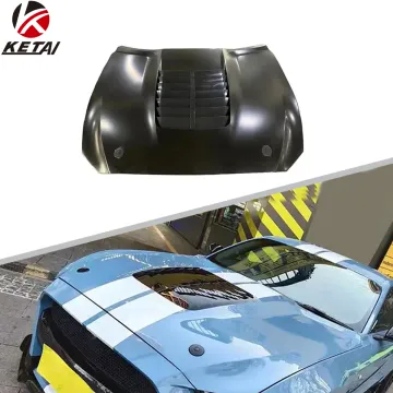 GT500 Style Aluminum Engine Cover Hood for Mustang 2015-2017