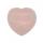 40X40X20MM Corazón natural de cuarzo rosa para las mujeres Joyería curativa Chakra sin agujero