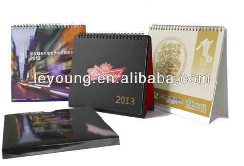 Spiral Paper table top calendar 2014