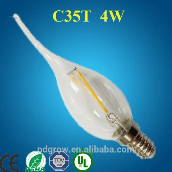 2015 Hot sale CE ROHS dimmable smart lighting C35 flame tip 4w led filament flame tip bulb