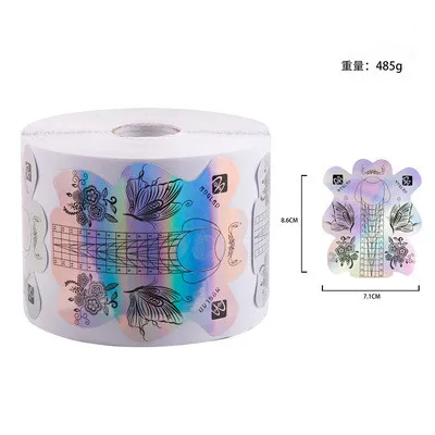 Durable Adhesive Butterfly Nail Form for Gel Extensions