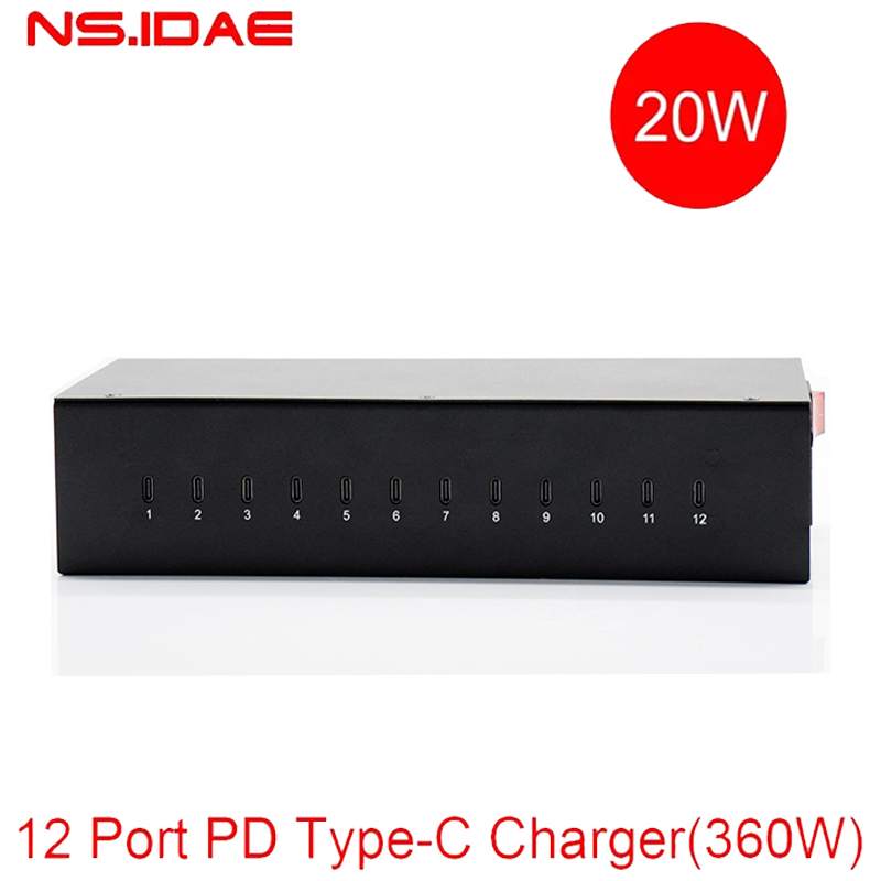Tipo-C Multi-Portes Desktop Space Saving Fast Charger