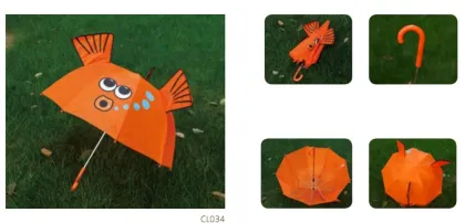 Fish cartoon design children straight umbrella