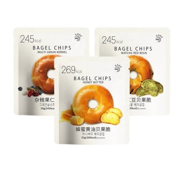 Jiur nuovi sapori patatine bagel e snack asiatici all'ingrosso