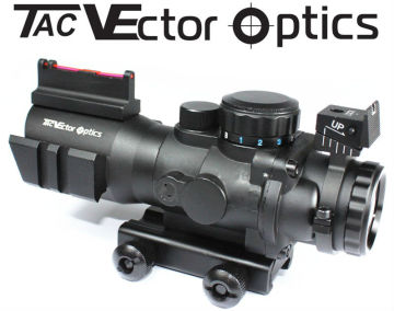 Vector Optics Goliath 4x32 Tactical Riflescope Fiber Optics Sight 3 Illumination