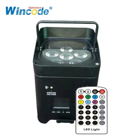 Battery Operated LED Par 6*18W RGBAW+UV Wireless Uplight for Wedding Events
