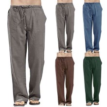 2020 Men Pant Splicing Printed Overalls Casual Pocket Sport Work Casual Trouser Pants men clothing мужские комплекты