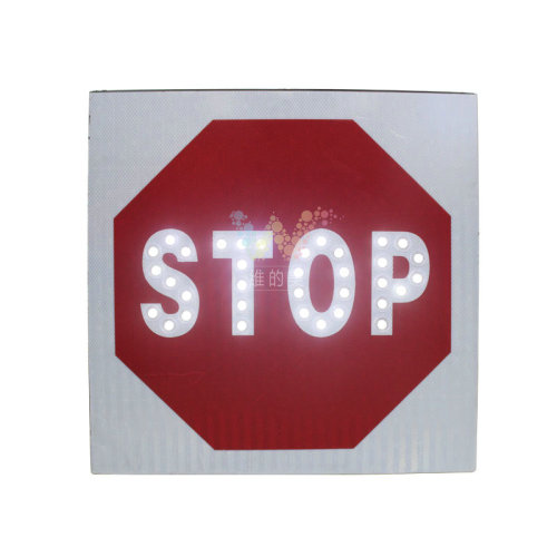 Aluminum Reflective Solar traffic stop signs