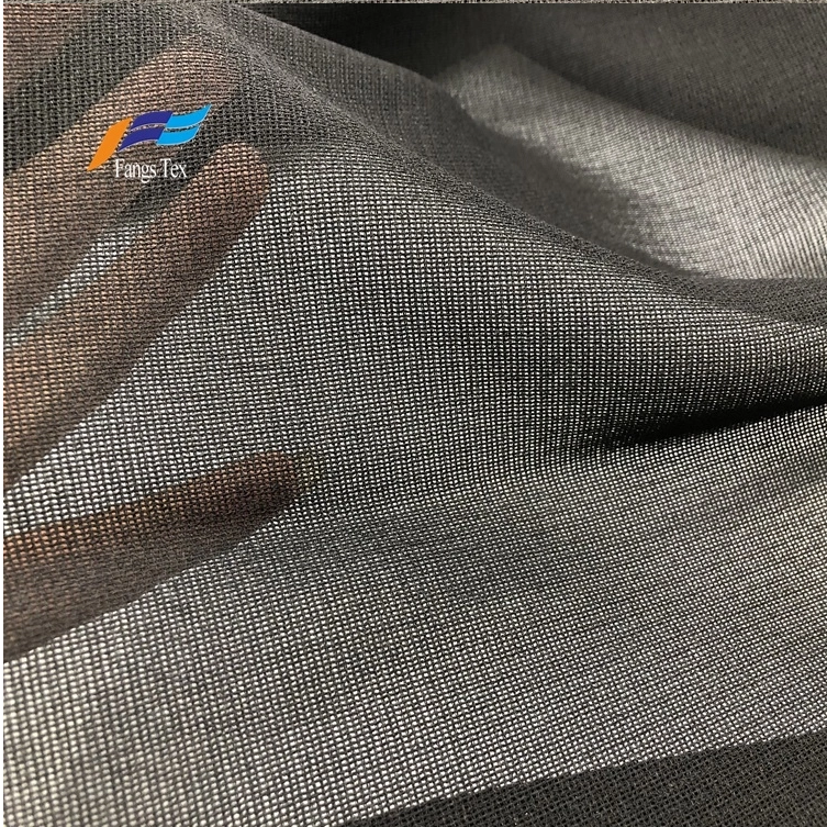 100% Polyester Formal Black Kalama Abaya Fabric 1