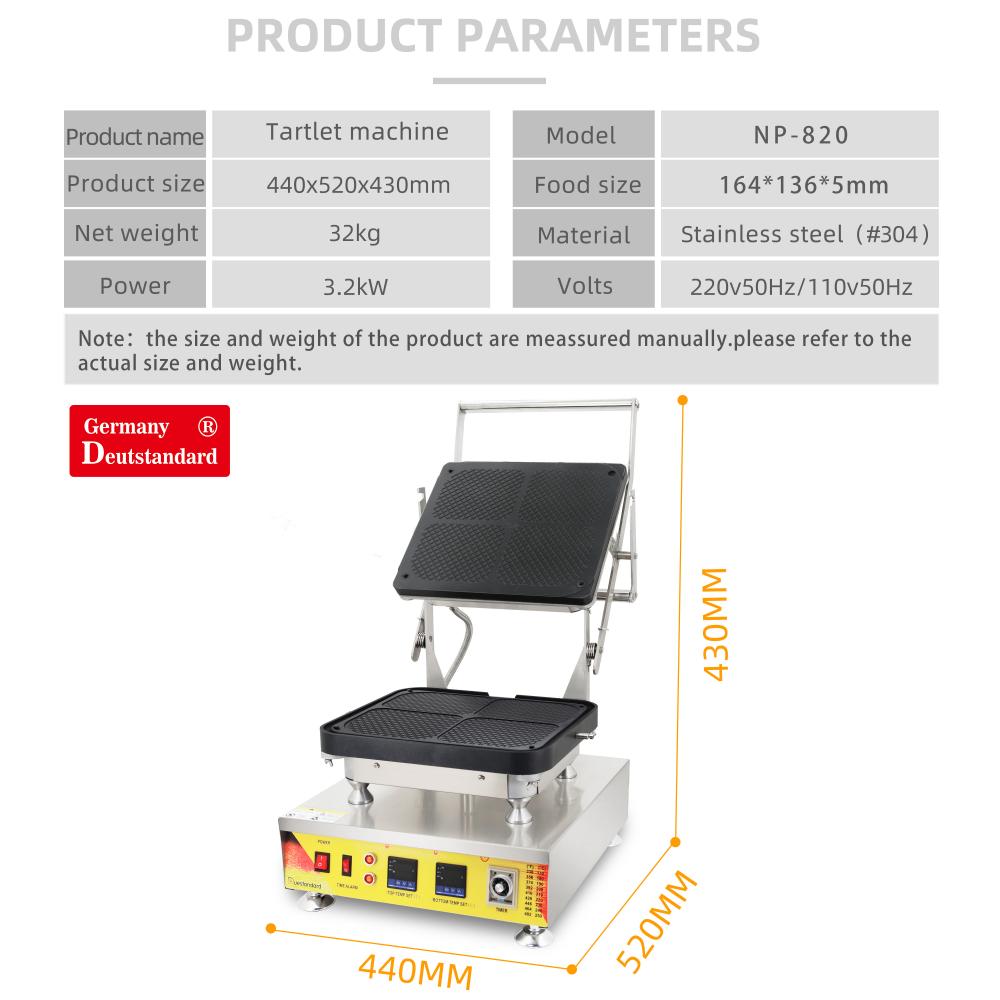 Tartlet maker machine NP-820