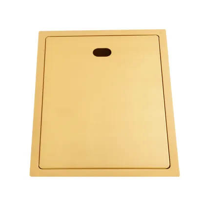 304 Stainless Steel Gold Small Single Sink Hidden Counter Bar Sink