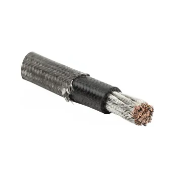 Silicone braided wire for power