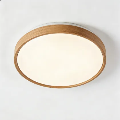 Ceiling-mounted lighting with gentle glow
