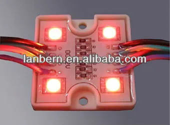 China price high brightness 2013 new home decoration lighting smd5050 4LEDs rgb led module landscape lighting 3years warranty