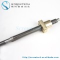 Ground thread lead screw with brass nut Tr16x3