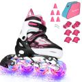 Glitter Led Cahaya Roda Kids Roller Skate