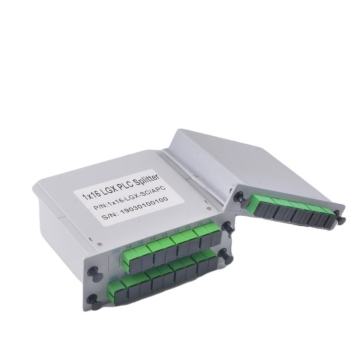 FTTH Fiber Optic PLC Splitter Cassette - GetEknet 1x16 1 * 16 LGX SC UPC APC Type d'insertion