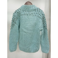 China GIRL'S LIGHT GREEN ACRYLIC SWEATER Supplier