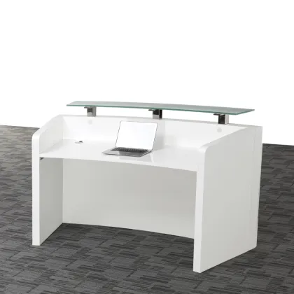 Hotel Exhibition Corner Office Furniture: Reception Counter Desk