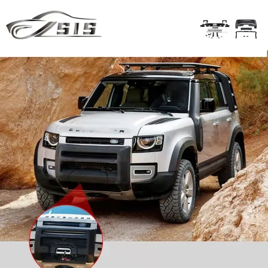 RR Defender 2021 Front Bumper Guard with Winch Frame - Stainless Steel