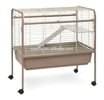 Cheap Iron Wire Small Animal Cage with wheels and stand