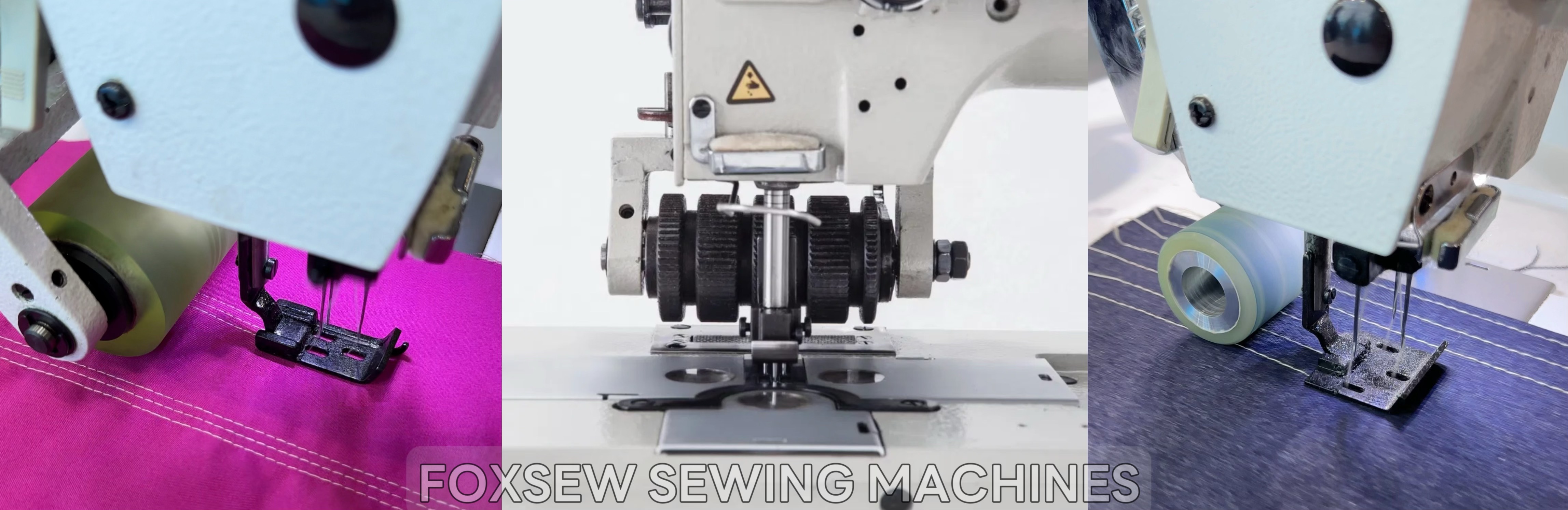 Three Needle Lockstitch Sewing Machine with P