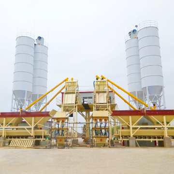 Low operating cost 25m3 modular concrete batching plant