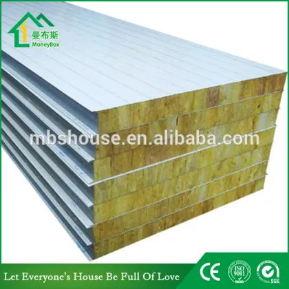 Rockwool Sandwich panel good insulation panel fireproof material