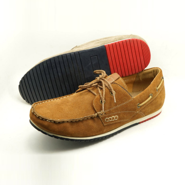 suede leather deck boat shoe comfortable and high quality mans leather casual shoes for walking and driving