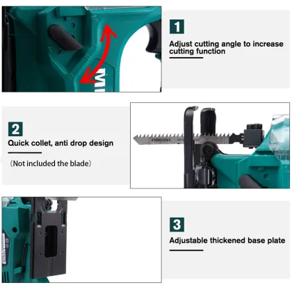 21V 65mm Jig Saw Electric Saw 4 Speed Jigsaw Electric Saws Cutter For Woodworking Scroll Saws Power Tool For Makita 18V Battery