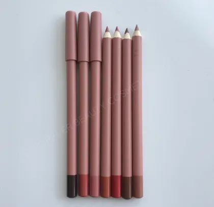 Wholesale Matte High Pigment 7-Color Dark Brown Nude Lip Liner with Custom Logo
