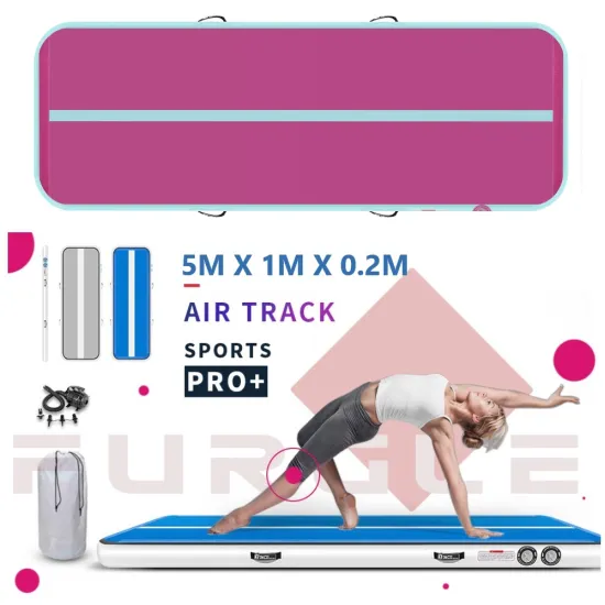 CZ/US Stock 5M Inflatable Airtrack Gymnastics Air Track for Gym/Training//Home Use/Cheerleading/Yoga/Water with Electric Pump