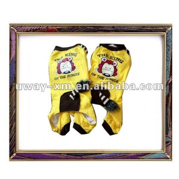 2011 yellow lion pattern dog winter apparel,pet apparel