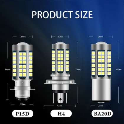 3030 LED LIGHT H4 P15D BA20D - Motorcycle Lighting System