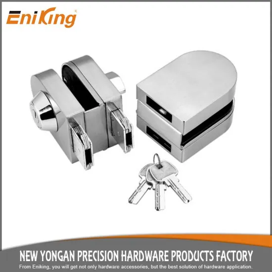 Good quality stainless steel glass door double side lock