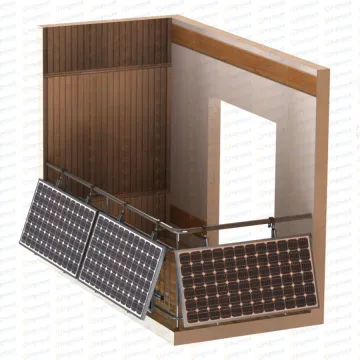 Triangle Solar PV Small Bifacial Black Halter Balkonkraftwerk Mounting for Germany and Europe