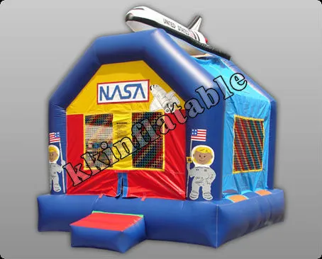 2015 new inflatable airplane castle house toy for kids KKC-L110