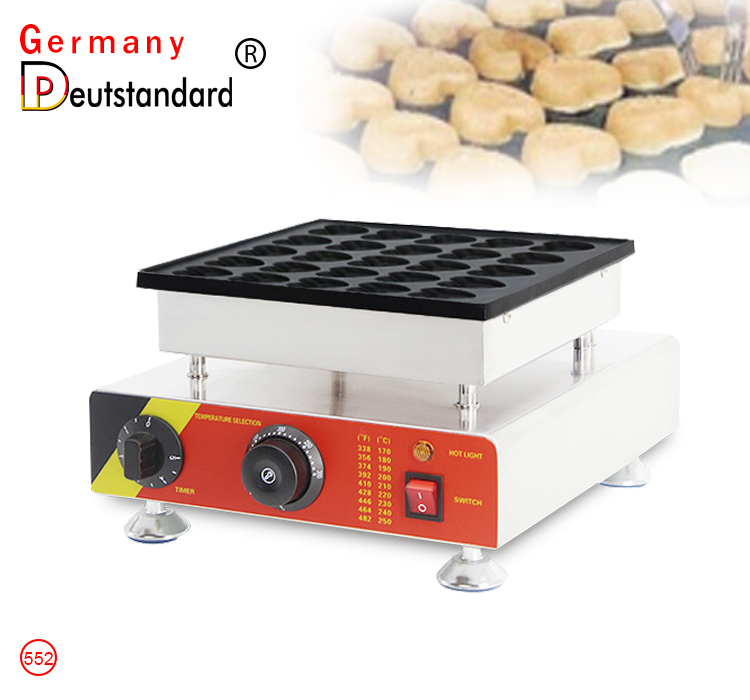 25 Löcher Herzform poffertjes Grill Pfannkuchenmaschine