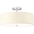 Semi Flush Mount Ceiling Lamp Drum Pleated Shade