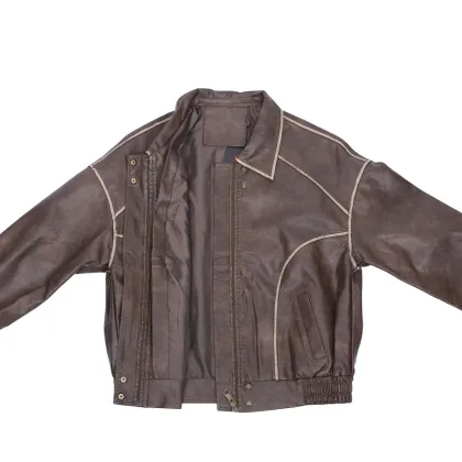 Men's Outerwear Jacket made of Genuine Leather