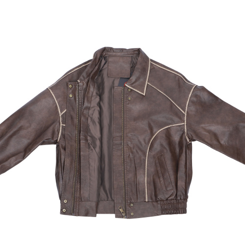 Men's Outerwear Jacket made of Genuine Leather