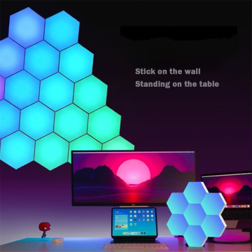 Hexagon Lights RGB 5 Inch DIY Bedside Lamp