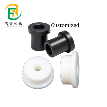POM Polymer PTFE PEEK Nylon PA Plastic Flange Sleeve Bushing